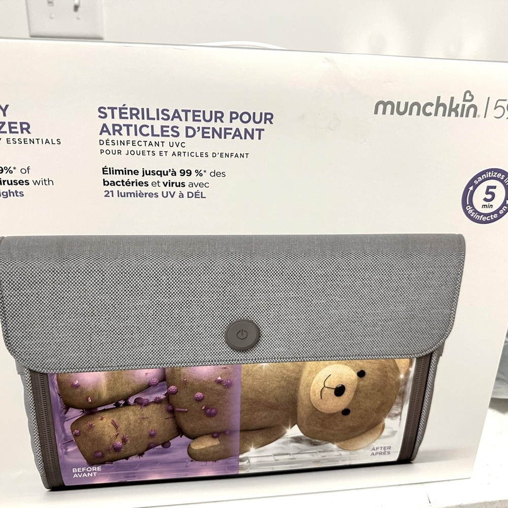 NWT Munchkin 59S LED Nursery Sterilizer